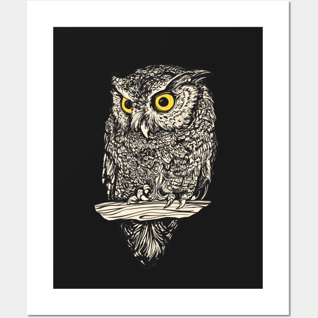 Little Owl Wall Art by lauran